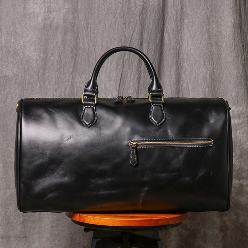 Large leather weekend hot sale bag mens